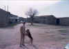   Feb. 1982 - Daniel hijo de Esperanza (Bar), con su perro Troski, en el juego de pelota   