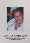  2008 - Recordatorio de Da. Daniela, maestra de La Zarza 