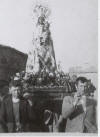  1950 - Casimiro y Celestino portando la virgen de la Pea de Francia 