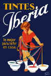Inolvidable publicidad  de TIINTES  IBERIA - Cartel creado en 1930 por LUIS  GARCA  FALGS